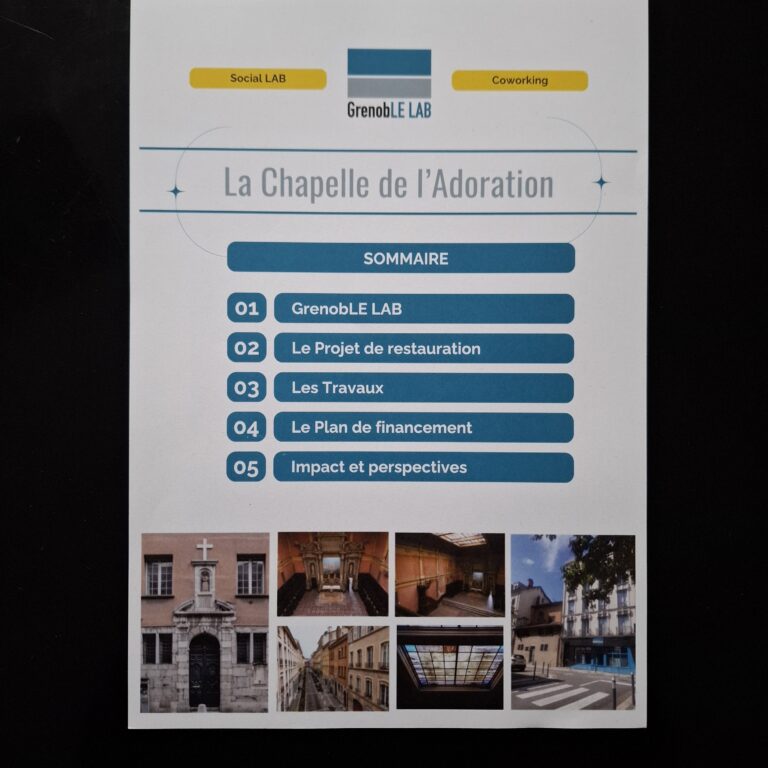 Dossier La Chapelle de l'Adoration GrenobLE LAB 1/7
