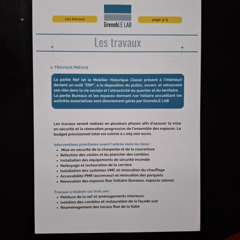 Dossier La Chapelle de l'Adoration GrenobLE LAB 4/7