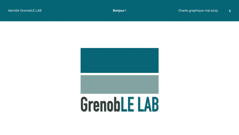 Charte graphique 2025 GrenobLE LAB 1/9