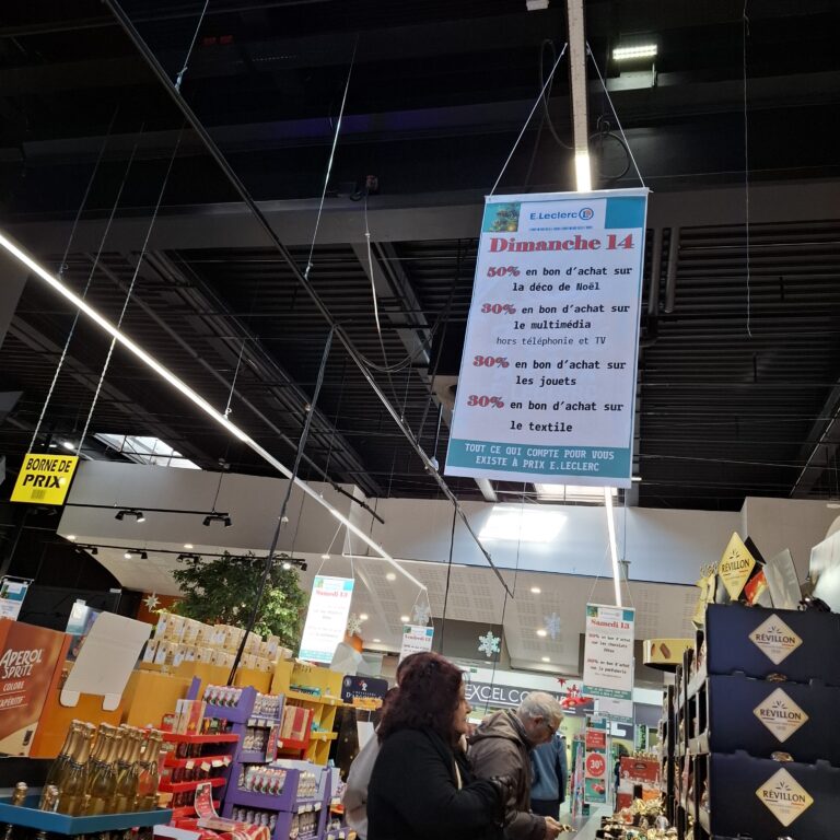 Veille concurrentielle affichage leclerc 4-9